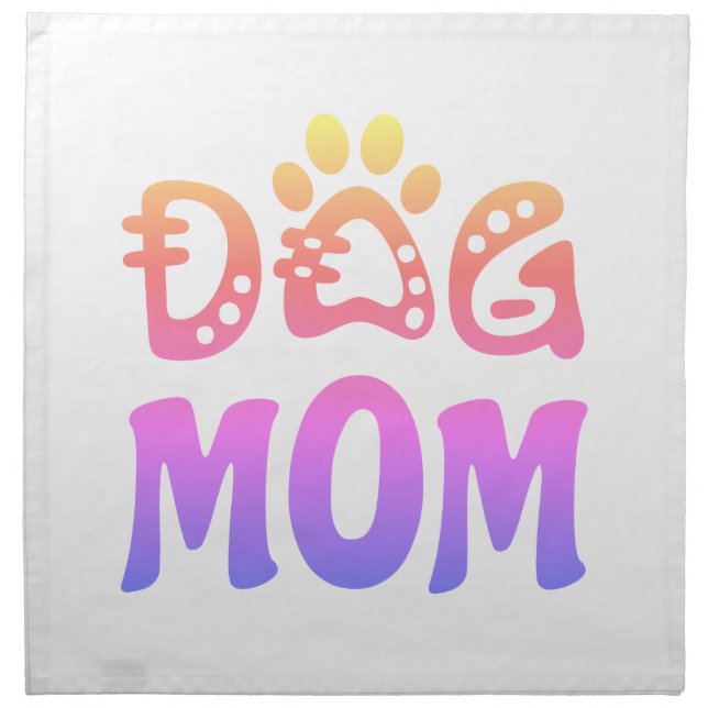 Dog Mom Cloth Napkin (Front)