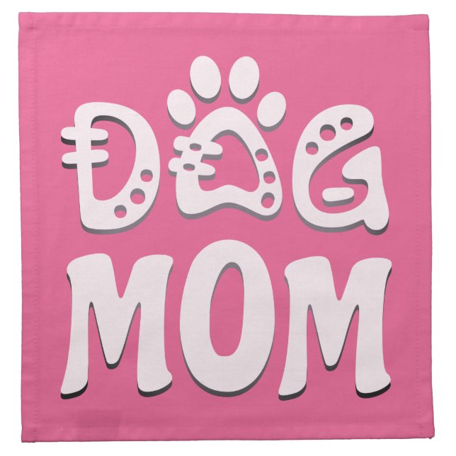 Dog Mom Cloth Napkin (Front)