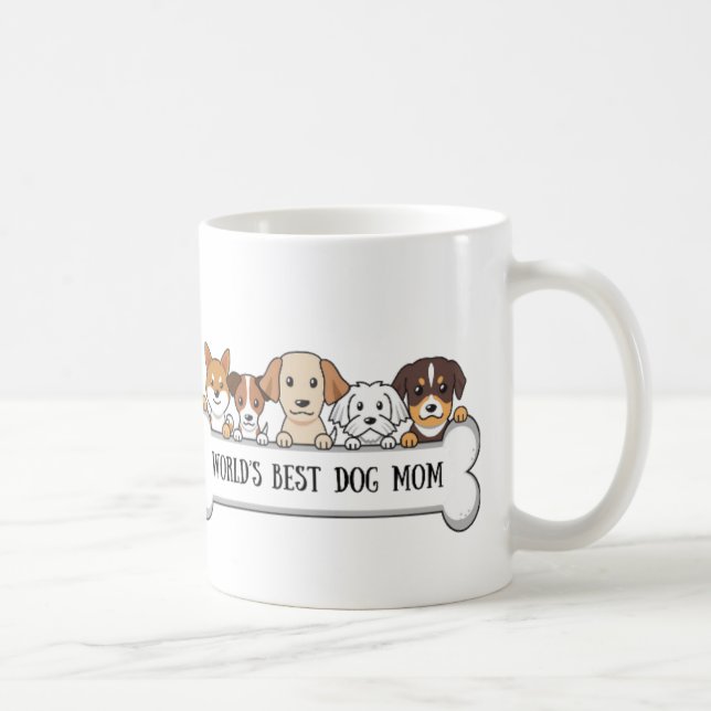 Dog Mom Coffee Mug, DogMom coffeecup, gifts, Mug (Right)