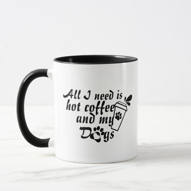 Dog Mom Coffee Mug - Funny Dog Lover Cup (Left)