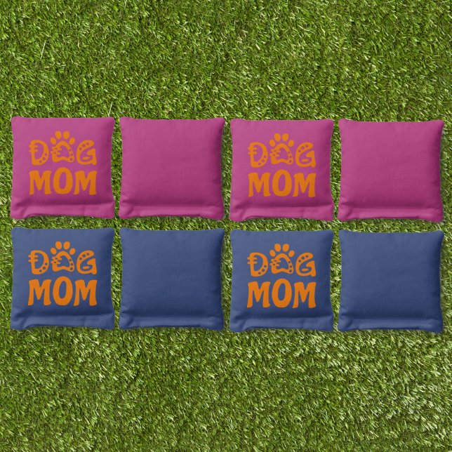 Dog Mom Cornhole Bags (Set)