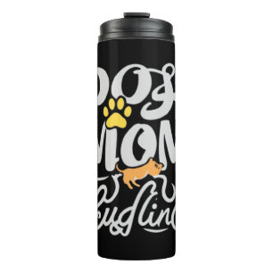 Dog Mom Cuddling Puppy 1 Thermal Tumbler