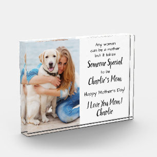 Dog Mom Custom Pet Mother's Day Photo Block
