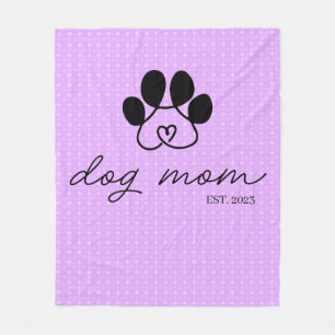  dog mom customizable lilac polar blanket