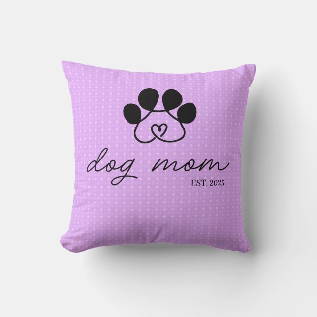  dog mom customizable lilac polar cushion (Front)