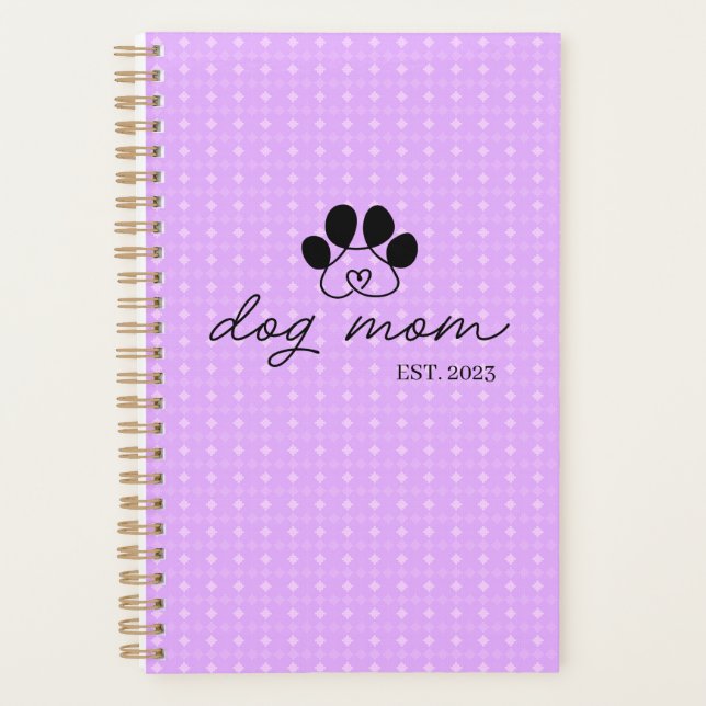 dog mom customizable notebook (Front)