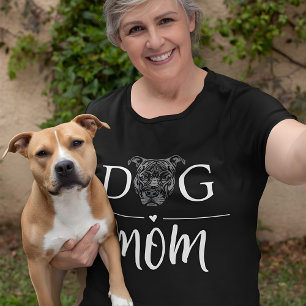 Dog Mom Cute American Pit Bull Terrier T-Shirt