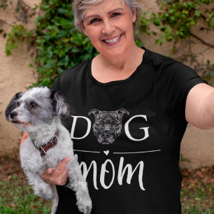 Dog Mom Cute American Pit Bull Terrier T-Shirt
