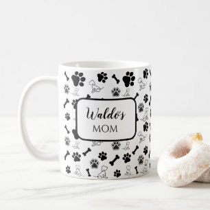 Dog Mom / Dad Coffee Mug Gift Black and White