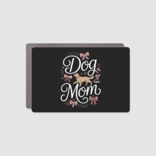 Dog Mom & Dad Motivational Pet Quote Design Car Magnet