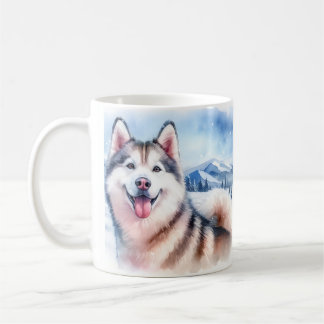Dog Mom / Dad Winter Vibes Husky - Coffee Mug