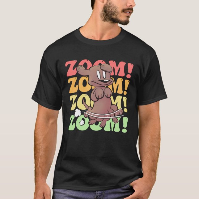 Dog Mom Dad Zoomies Dog T-Shirt (Front)