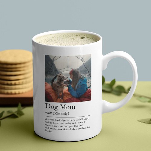 Dog Mom Definition Photo Coffee Mug