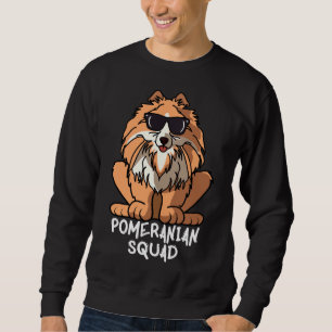 Dog Mom Dog Dad Love R Funny Pomeranian Squad Sweatshirt