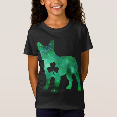 Dog Mom Dog Lover St Patricks Day French Bulldog  T_Shirt