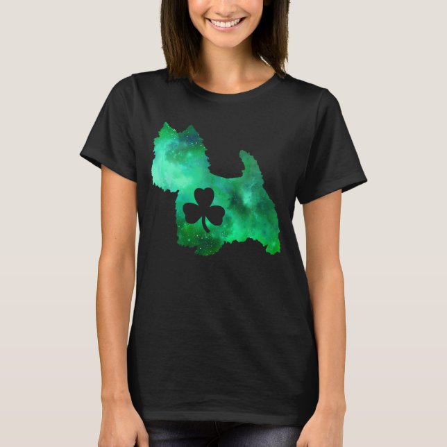 Dog Mom Dog Lover St. Patrick's Day T-Shirt (Front)