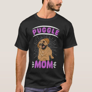 Dog Mom Dog Owner Animal Mothers Day Pet Puggl T-Shirt