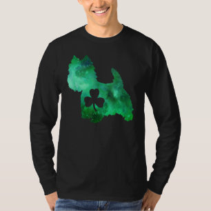 Dog Mom Dog  St Patrick's Day Westie Mom Mens Wome T-Shirt