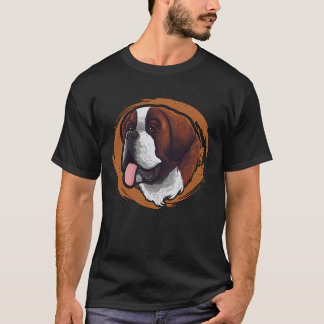 Dog Mom Dogfather Dog Daddy Dog Lover Saint retro  T-Shirt (Front)