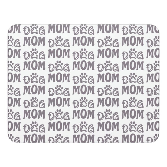 Dog Mom Door Sign (Contemporary Front)