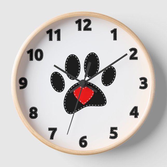 Dog Mom Drawing Clock (Front)