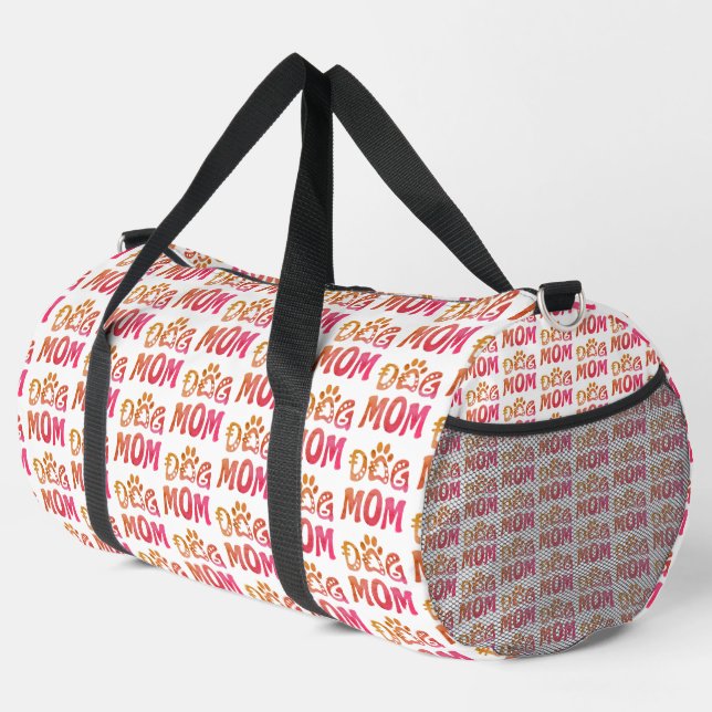 Dog Mom Duffle Bag (Right Corner)