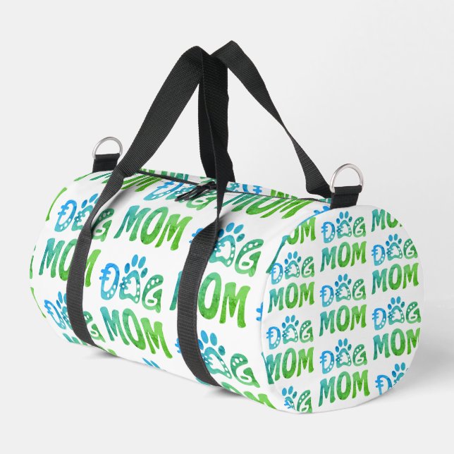 Dog Mom Duffle Bag (Left Corner)