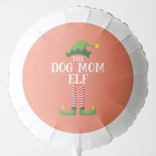 Dog Mom Elf Matching Family Group Christmas Party Balloon