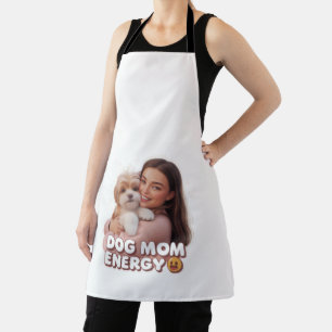 Dog Mom Energy - trendy dog mom design Apron