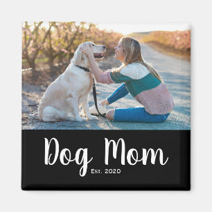 Dog Mom Established Photo Gift Magnet