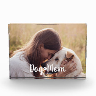 Dog Mom Established Script Photo Acrylic Award