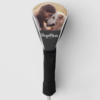 Dog Mom Established Script Photo Golf Head Cover