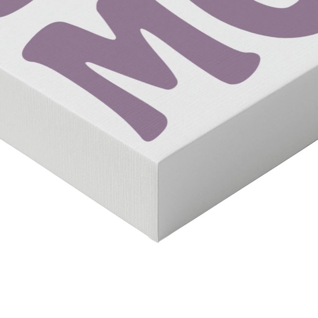 Dog Mom Faux Canvas Print (Corner)