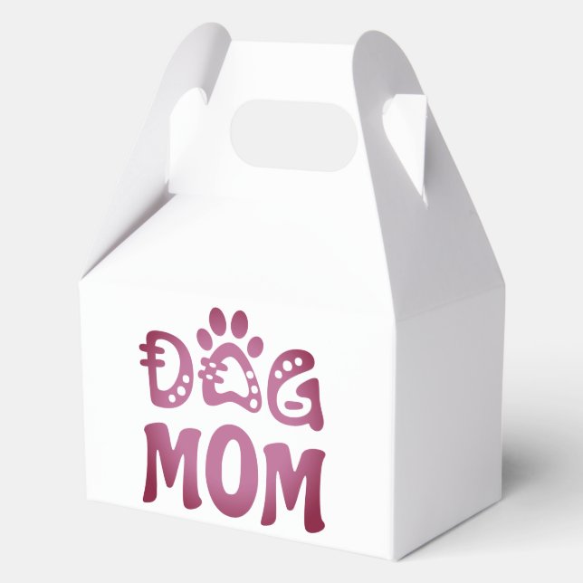 Dog Mom Favor Boxes (Back)