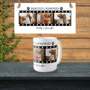 Dog Mom Film Strip Photo Mug Custom Pet Owner Gift