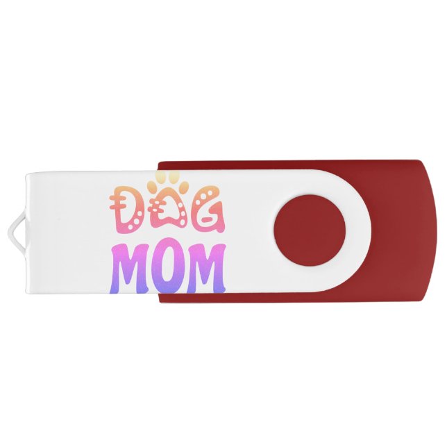 Dog Mom Flash Drive (Back)