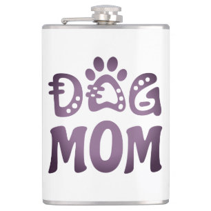Dog Mom Flask