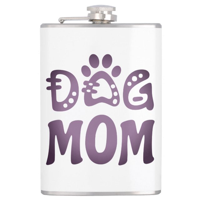 Dog Mom Flask (Front)
