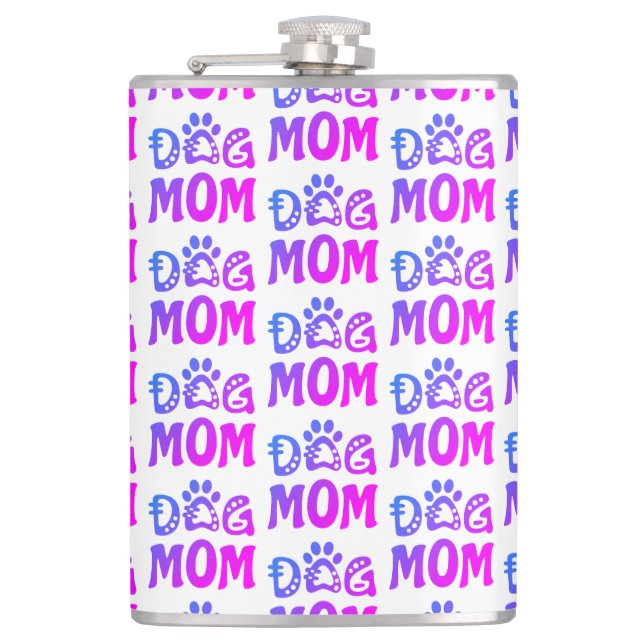 Dog Mom Flask (Front)