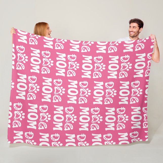 Dog Mom Fleece Blanket (In Situ)