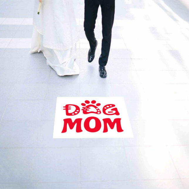 Dog Mom Floor Decals (Wedding)