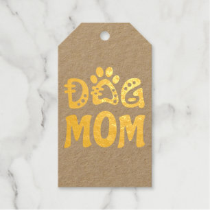 Dog Mom Foil Gift Tags