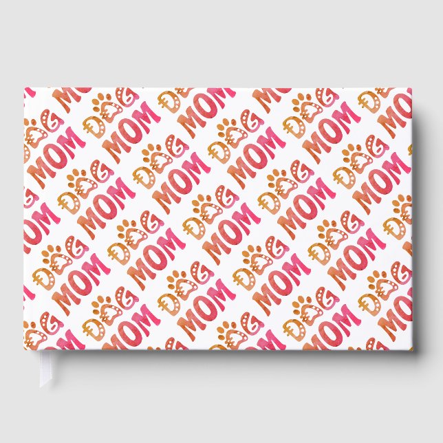Dog Mom Foil Guest Book (Front)