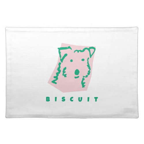 Dog Mom Fox Terrier Cute Cloth Placemat
