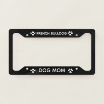 Dog Mom French Bulldog Paws Black