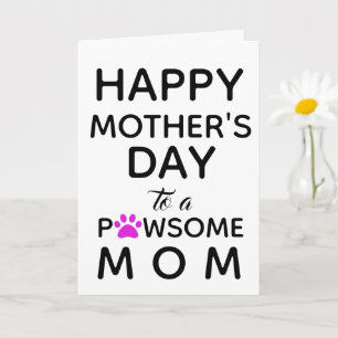 Dog Mom From the Dog Mother's Day Card