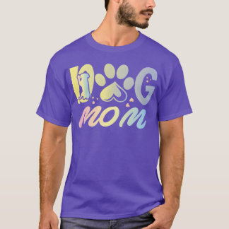 Dog Mom Funny For Dogs Lovers Acdefgh retro friend T-Shirt