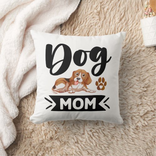 Dog Mom Funny Quotes Womens Slim Fit T_Shirt Throw Pillow