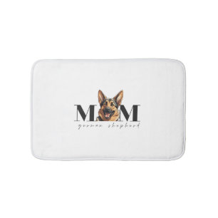 Dog Mom GERMAN SHEPHERD DOG Classic T-Shirt Bath Mat