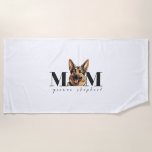 Dog Mom GERMAN SHEPHERD DOG Classic T-Shirt Beach Towel